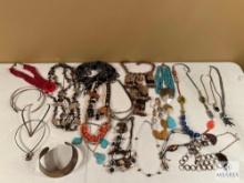 Lot of Ladies Fashion Necklaces - Many are Handmade