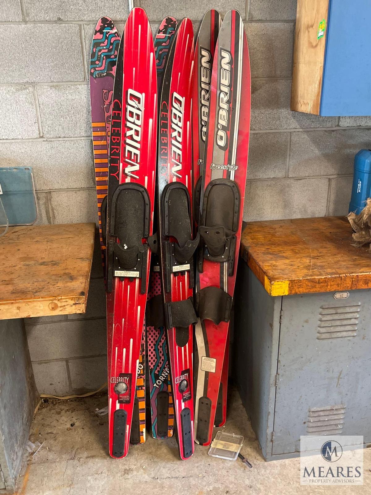 Three Sets of O'Brien Water Skis