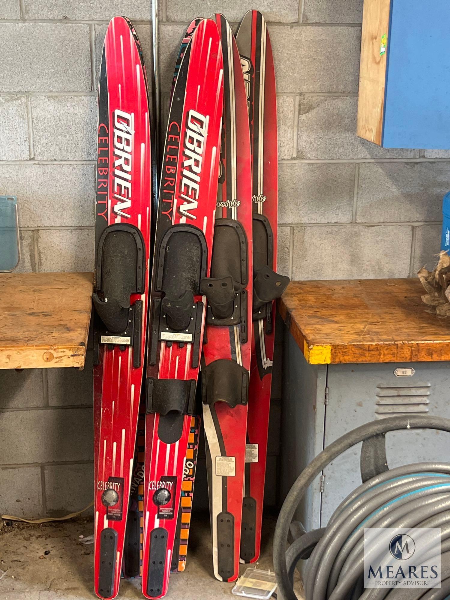 Three Sets of O'Brien Water Skis