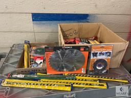 Mixed Lot of Circular Saw Blades and Boring Bits