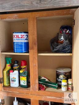 Contents of Storage Cabinets in Garage