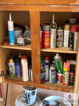 Contents of Storage Cabinets in Garage