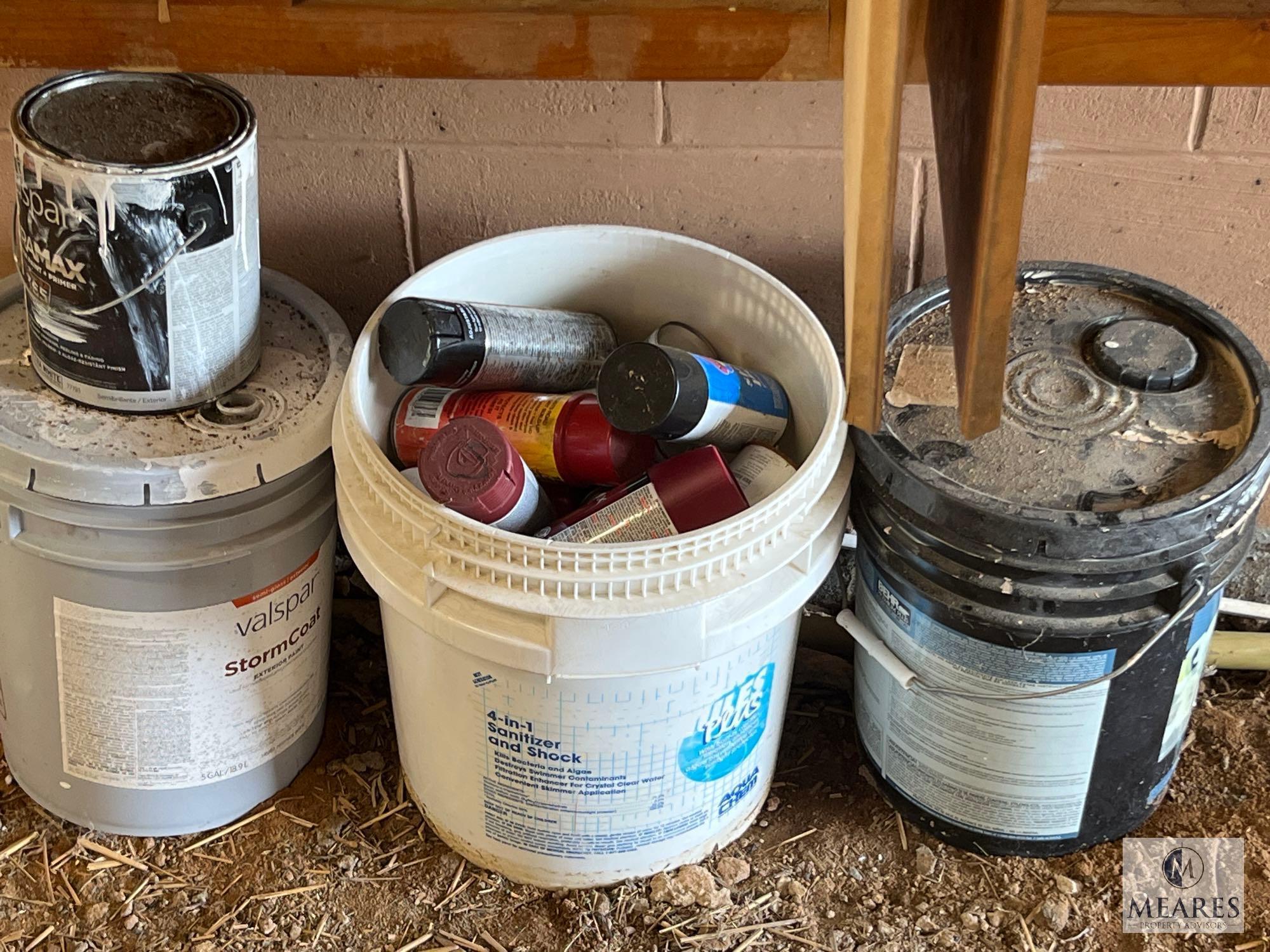 Contents of Storage Cabinets in Garage