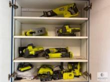 LARGE Lot of RYOBI Corded and Cordless Tools