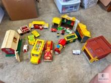 Large Lot of Vintage Fisher-Price Children's Toys