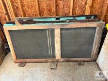 Nine Antique Reclaimed Wooden Doors - Some with Screens