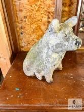 Vintage Concrete Pig Outdoor Decoration