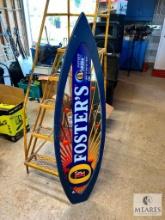 Original Foster's Beer Surfboard Beer Advertising Sign