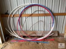 PEX, PVC and Copper Pipe