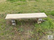 Group of Two Vintage Concrete Outdoor Benches