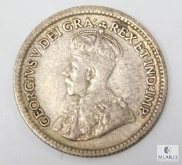 1914 Canada Five Cents Silver, VF