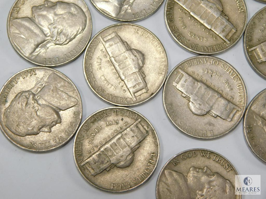 $2.00 Roll 1951-S Jefferson Nickels