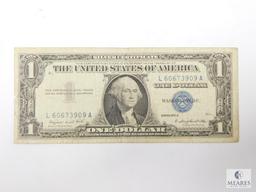 Four $1.00 Silver Certificates, Circulated