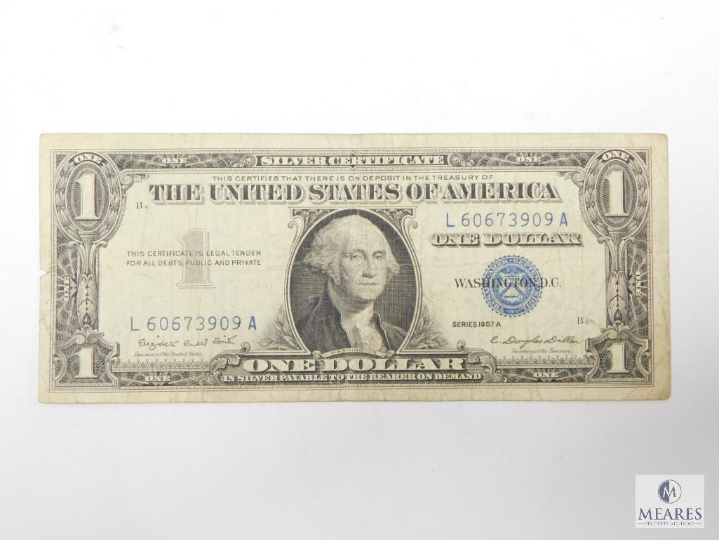 Four $1.00 Silver Certificates, Circulated