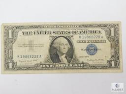 Four $1.00 Silver Certificates, Circulated