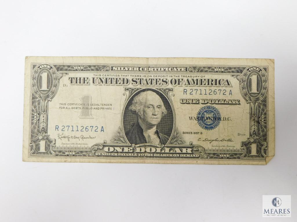 Four $1.00 Silver Certificates, Circulated