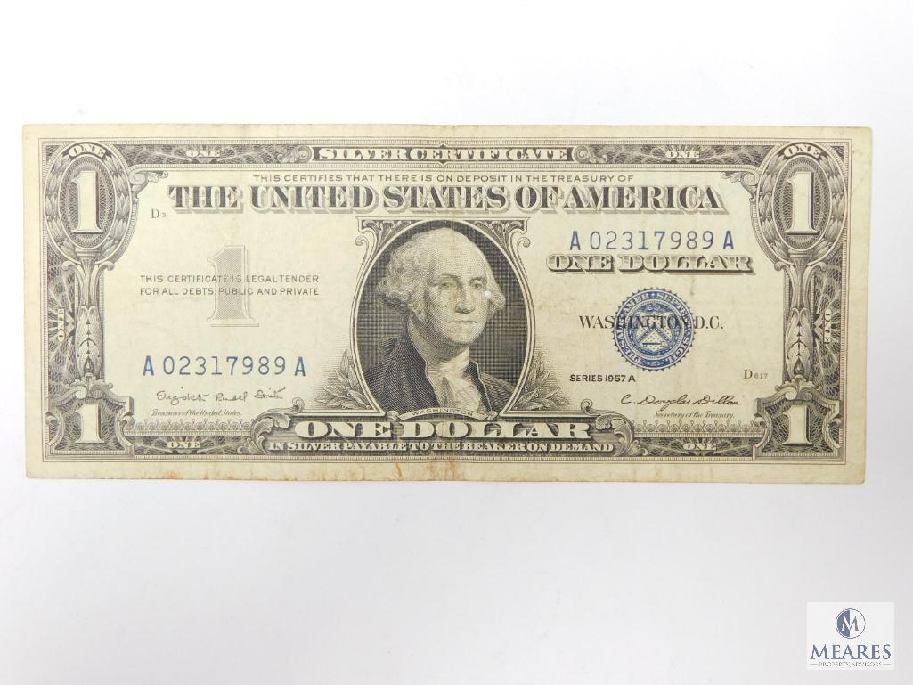 Four $1.00 Silver Certificates, Circulated