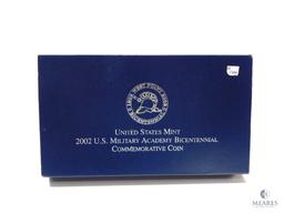 2002 U.S. Military Academy Bicentennial Commemorative BU Silver Dollar, Original Gov. Package