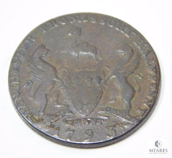 1793 Manchester Promissory Half Penny