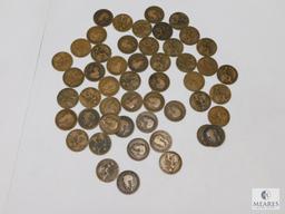 50 British Large Pennies, 1911-1919