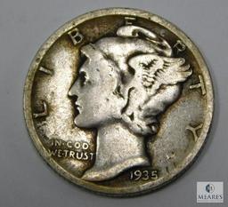 1935 P-D-S Mercury Dimes