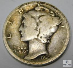 1935 P-D-S Mercury Dimes