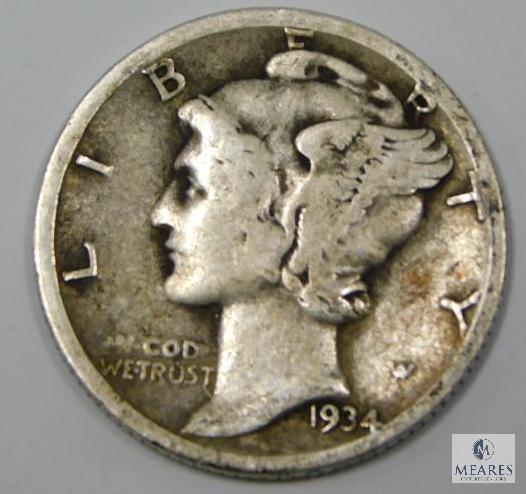 1930, 1934 P-D Mercury Dimes