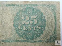 1874 25 Cents Fractional Currency, 5th Issue