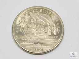 1991 $5.00 Hutt River Province Desert Storm Commemorative Coin, Fighting Women, BU