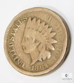 1862 Good Indian Cent With Almost 180 Degree Rotated Reverse, Scarce