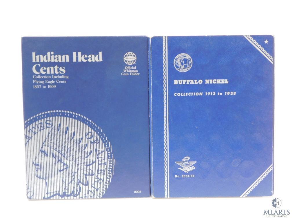 Empty Indian Head Cent & Buffalo Nickel Books