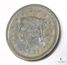 1851 Large Cent, VG