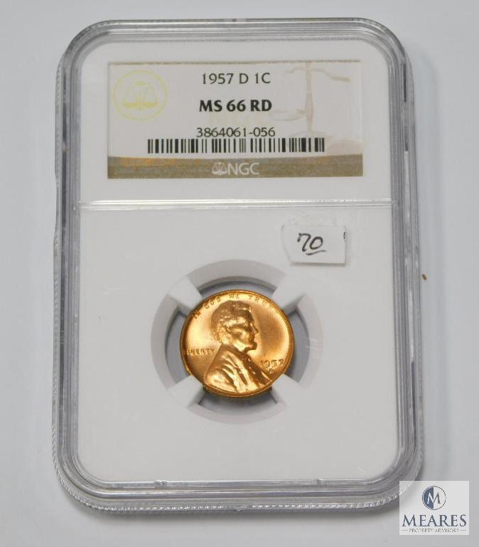 1957-D Lincoln Professional Grade, NGC MS 66 RD