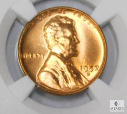 1957-D Lincoln Professional Grade, NGC MS 66 RD