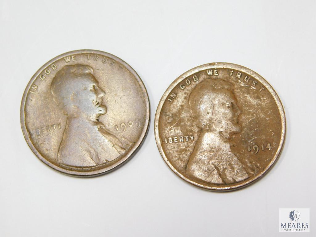 Lincoln Cents 1909, 1910, 1911, 1912, 1913, 1914