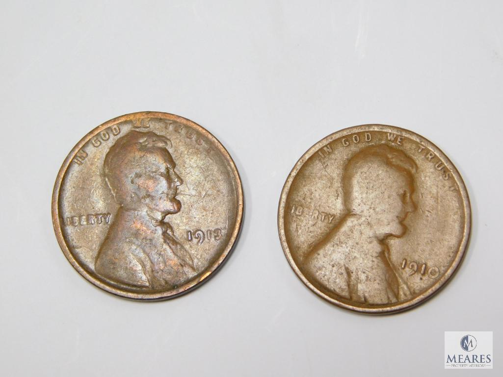 Lincoln Cents 1909, 1910, 1911, 1912, 1913, 1914