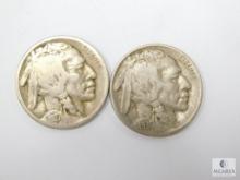 1927-D (G) & 1930-S (F) Buffalo Nickels