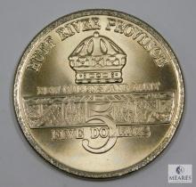 1991 $5.00 Hutt River Province Desert Storm Commemorative Coin, F-4G Phantom Wild Weasel, BU
