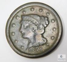 1851 Large Cent, VG