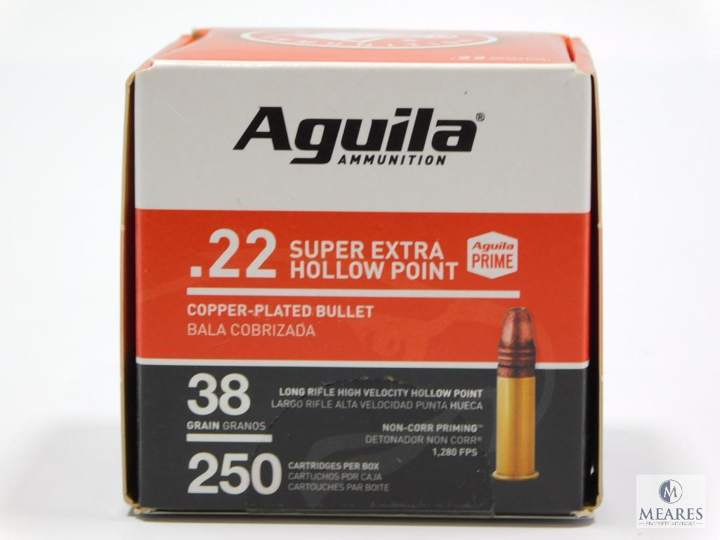 250 Rounds Aquila .22 Long Rifle Ammo 40 Grain Super Extra Hollow Point