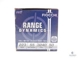 50 Rounds Fiocchi Range Dynamics .223 55 Grain FMJBT