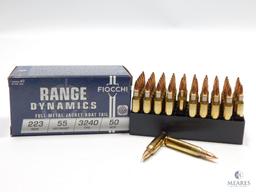 50 Rounds Fiocchi Range Dynamics .223 55 Grain FMJBT