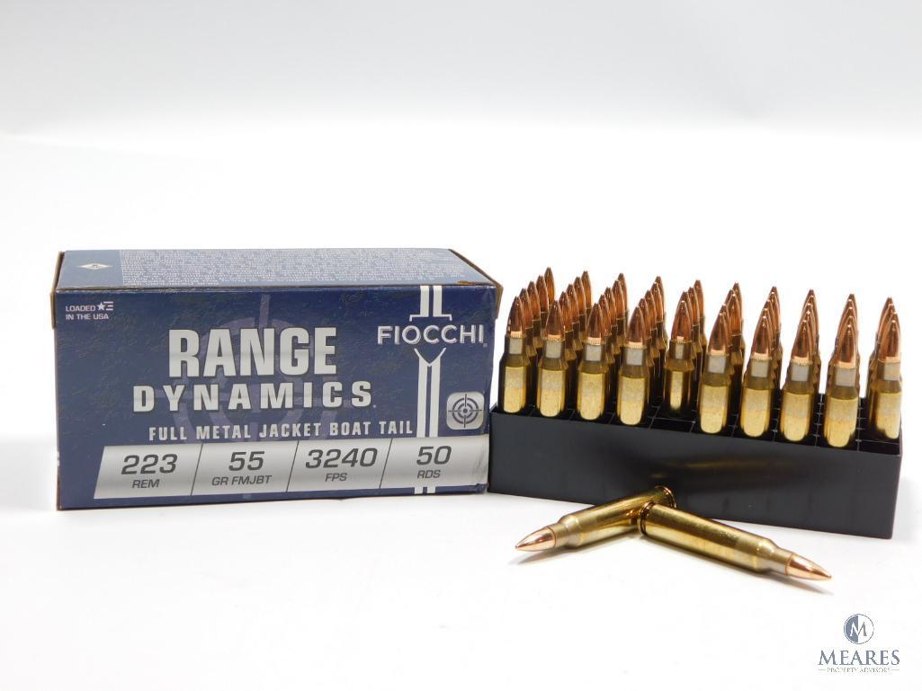 50 Rounds Fiocchi Range Dynamics .223 55 Grain FMJBT