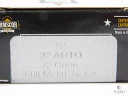 100 Rounds Armscor 32 Auto 72 Grain FMJ