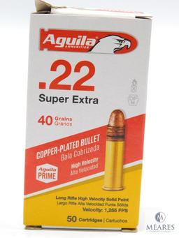 200 Rounds Aguila .22 LR Super Extra Copper Plated Bullet 40 Grain