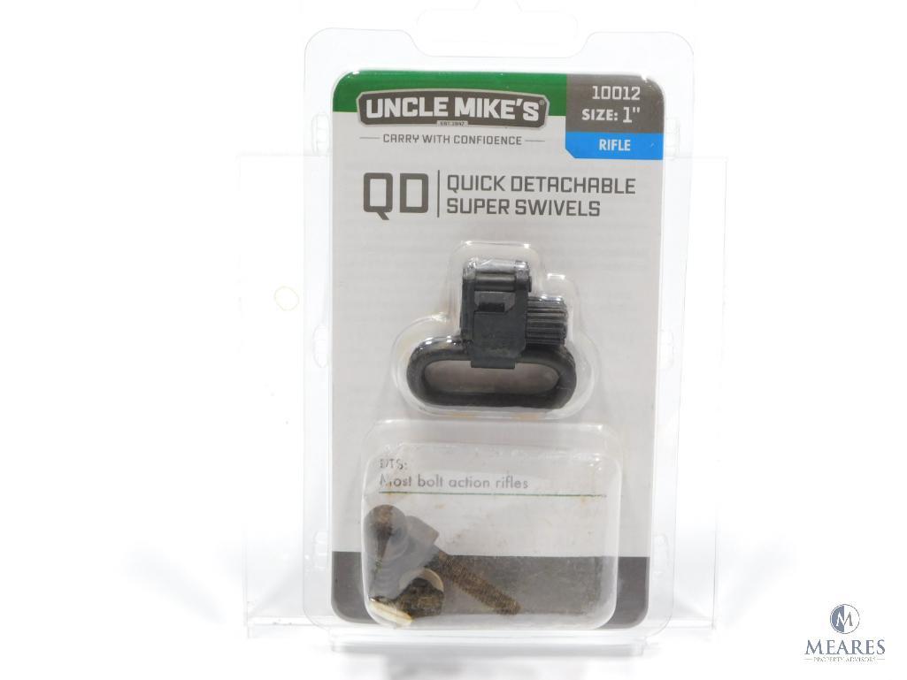 New Uncle Mike's Black QD Rifle Sling Swivels