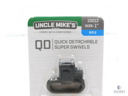 New Uncle Mike's Black QD Rifle Sling Swivels