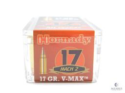 50 Rounds Hornady .17 Mach 2 With 17 Grain V-Max Bullet