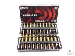 20 Rounds Federal American Eagle .224 Valkyrie 75 Grain TMJ