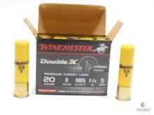 10 Rounds Winchester Double X 20 Gauge Magnum Turkey Load 3", 1-1/4 Oz, 5 Shot 1185 Velocity